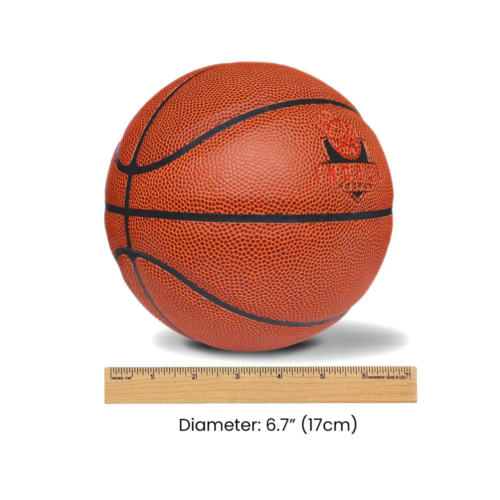 Load image into Gallery viewer, Size 3 Mini Pro Leather Basketball - 6.7" Diameter