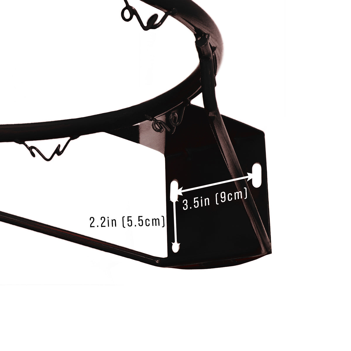 14.5" Static Mini Basketball Rim - Black