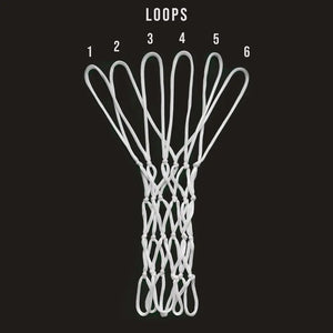 6 Loops Basketball Net - Professional Grade - Sizes: XS, S, M, L