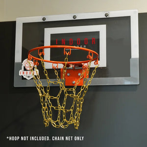 Deluxe Mini Basketball Chain Net - Gold Edition - Sizes: XS, S, M, L, XL