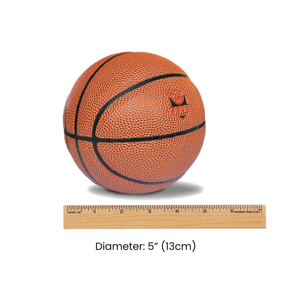 How big is a mini basketball discount