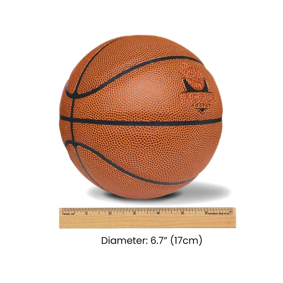 Size 3 Mini Pro Leather Basketball - 6.7" Diameter