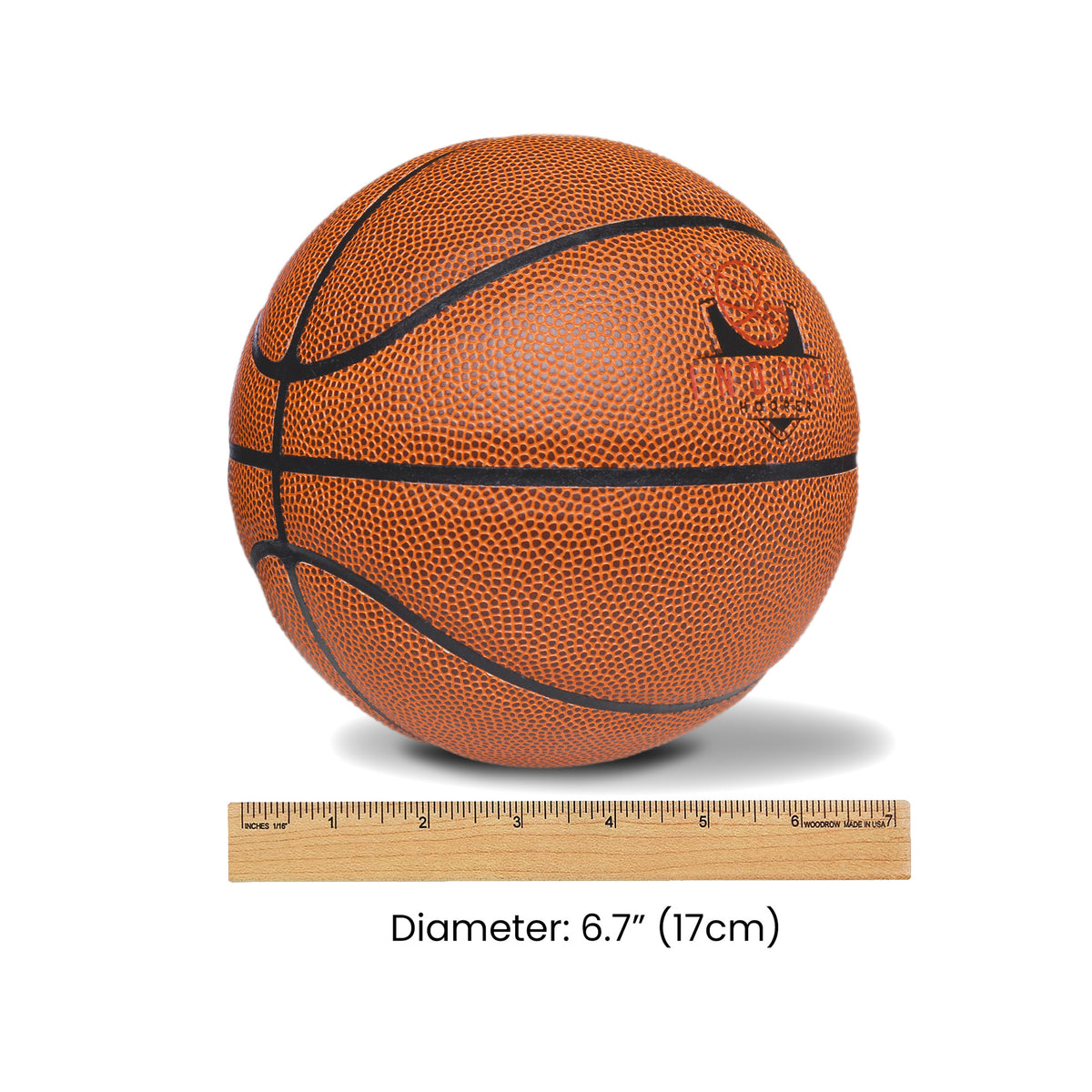 Size 3 Mini Pro Leather Basketball - 6.7" Diameter