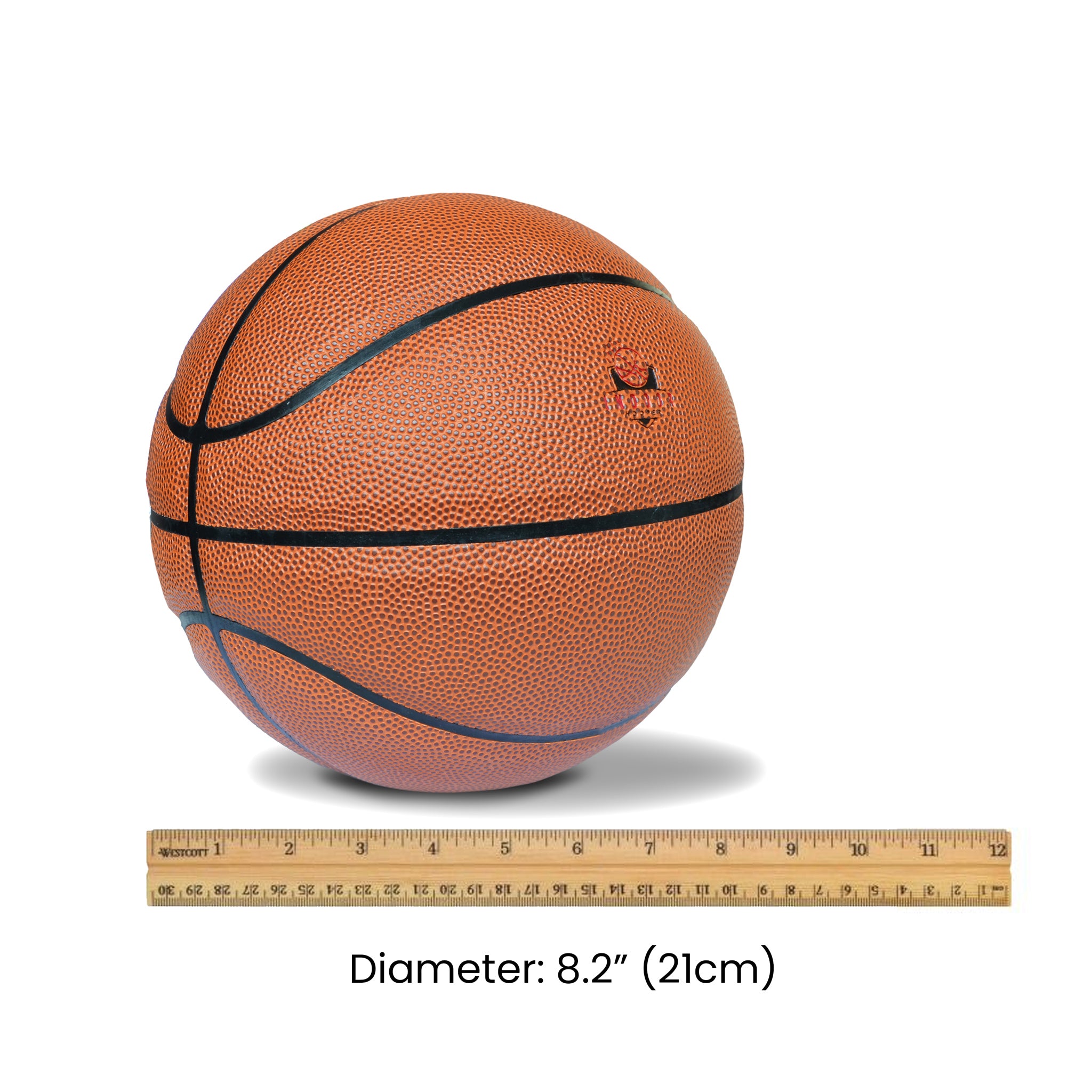 Load image into Gallery viewer, Size 4 Mini Pro Leather Basketball - 8.2&quot; Diameter
